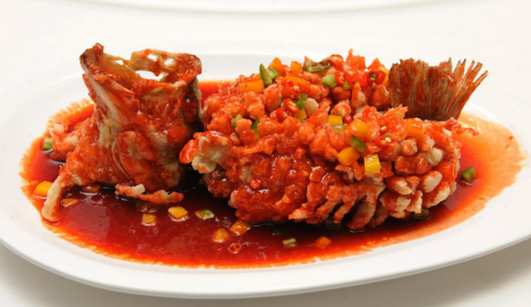 中國名菜松鼠桂魚